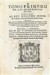 (LIMA--1685.) Ballesteros, Tomas de; editor. Tomo primero de las ordenanzas del Peru